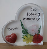 Resin Memorial Hearts